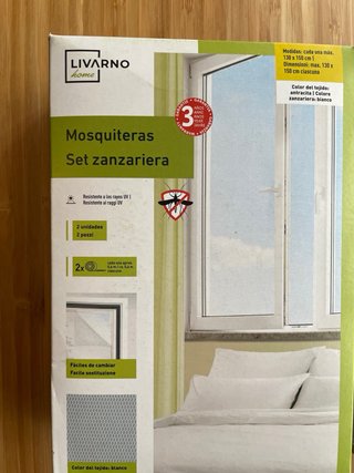 2 Mosquiteras Livarno Home Blancas