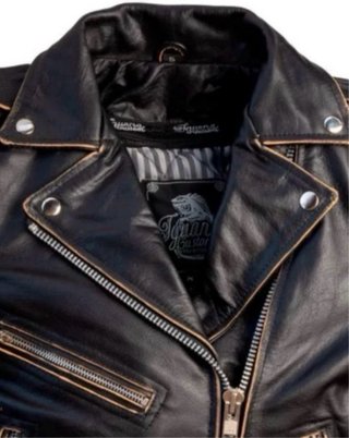Chaqueta de cuero envejecido Iguana Custom