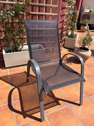 Pack 4 Sillas Exterior Aluminio y Textileno