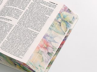 Biblia NVI Peninsular Portátil Letra Grande Floral