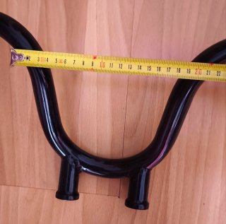 Manillar negro para Harley o Japonesa