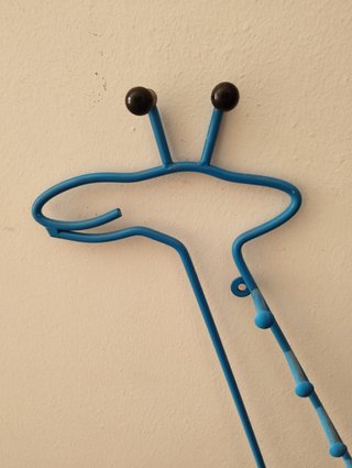 Perchero Jirafa Azul Metal Ikea