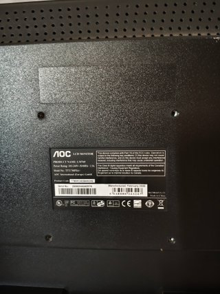 Monitor AOC 17 Plata y Negro