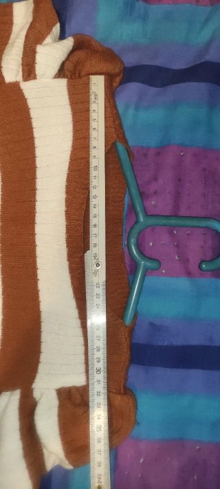 Vestido jersey de punto de rayas mujer