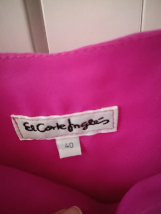 Vestido de fiesta rosa El Corte Inglés