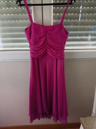 Vestido de fiesta rosa El Corte Inglés