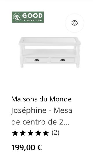 Mesa de centro Joséphine Maisons du Monde