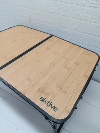 Mesa baja plegable bambú Aktive