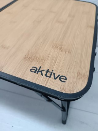 Mesa baja plegable bambú Aktive