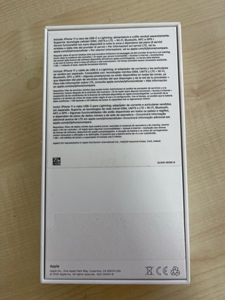 Caja vacía iPhone Apple