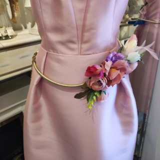 Vestido de fiesta rosa T42