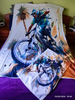 Funda nórdica MTB acuarela