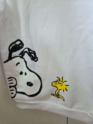 Sudadera Snoopy Blanca con Capucha de Verano