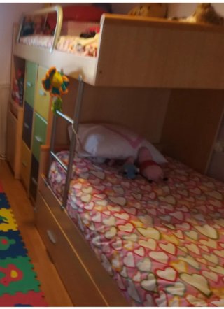 Litera infantil con cajones y cama nido