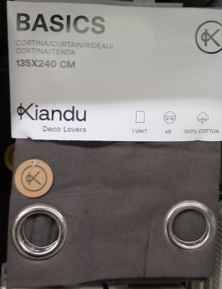 Cortinas Kiandu 135x240 cm (Algodón)