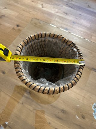 Vaso decorativo intrecciato