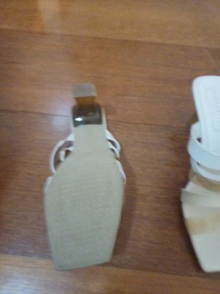 Sandalias Hispanitas Blancas Tiras Transparentes