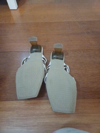 Sandalias Hispanitas Blancas Tiras Transparentes