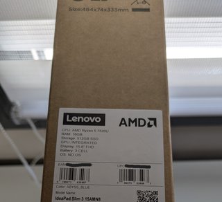 Portátil Lenovo IdeaPad Slim 3 15AMN8 Ryzen 5 7520