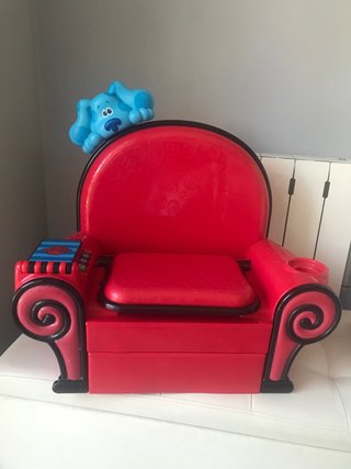 Sillón infantil azul y rojo