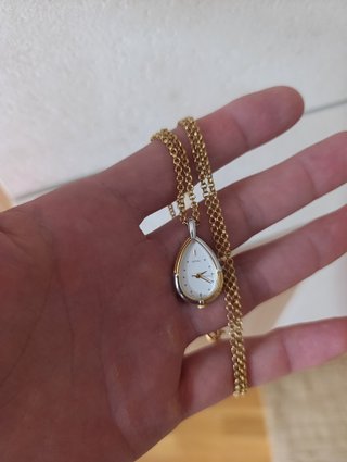 Colgante Reloj Seiko Oro y Plata