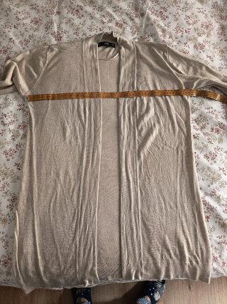 Chaqueta punto Mango beige Talla M