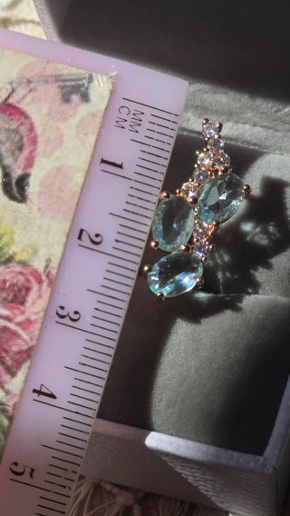 Pendientes chapado  Oro  cristal Swarovski