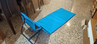 Esterilla plegable playa/piscina azul