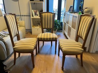 Lote 3 Sillas Alta Ebanistería