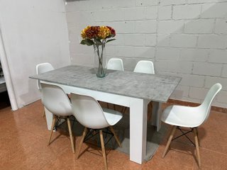 OFERTA NUEVO MESA MAS 6 SILLAS EXTENSIBLE