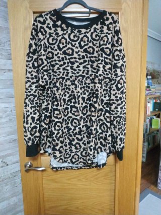 Jersey fino estampado leopardo