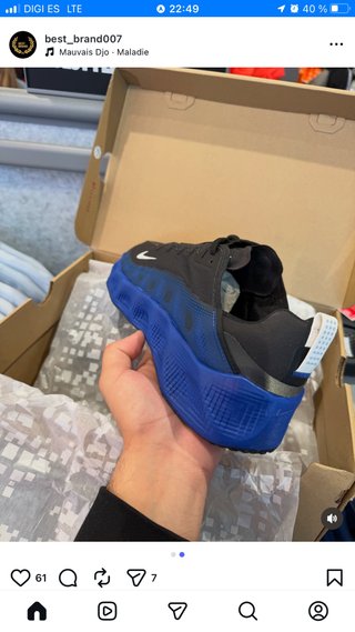 Zapatillas Nike Negras y Azules