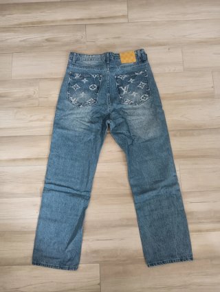 Jeans Louis Vuitton Monogram Blu Originale
