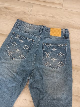 Jeans Louis Vuitton Monogram Blu Originale