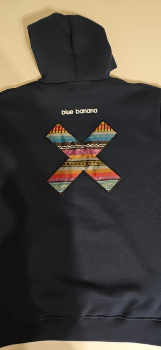 Sudadera Blue Banana T-S Azul Marino. Nueva