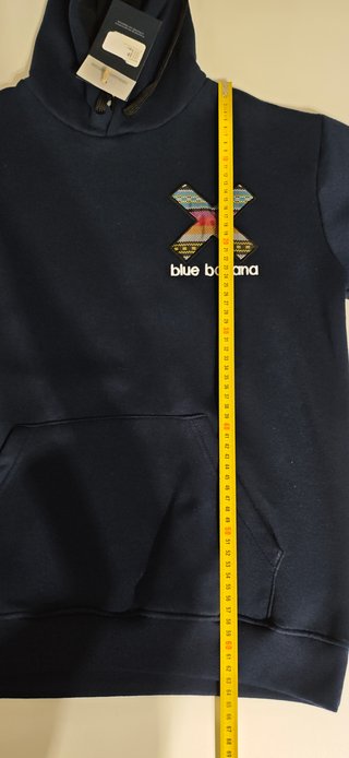 Sudadera Blue Banana T-S Azul Marino. Nueva