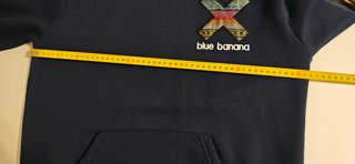 Sudadera Blue Banana T-S Azul Marino. Nueva