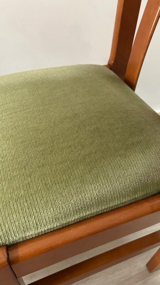 Juego de 4 Sillas Comedor Madera Tapizadas