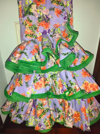 Traje Flamenca Micaela Villa Talla 40