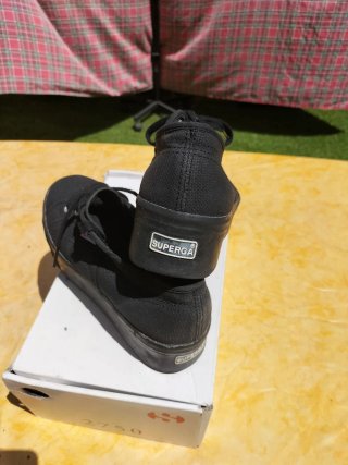Superga donna plateau n.37 nere