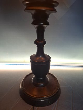 Lampara, marrón, vintage, buen estado, 70 cm. alto
