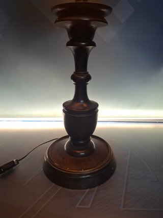 Lampara, marrón, vintage, buen estado, 70 cm. alto
