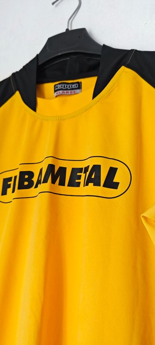 Maglia Kappa Vintage Febametal XL Giallo/Nero