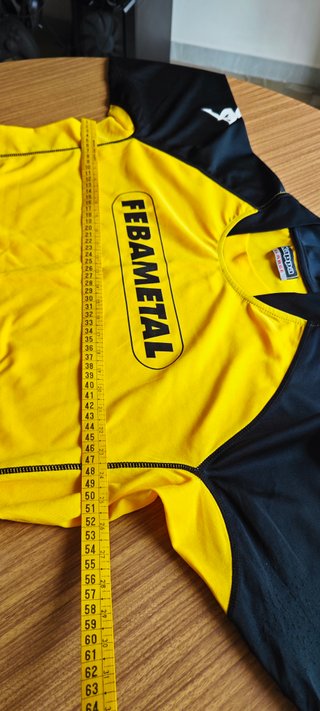 Maglia Kappa Vintage Febametal XL Giallo/Nero