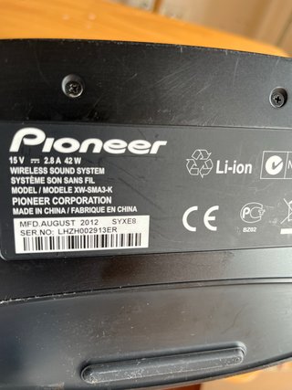 Altavoz Pioneer Negro