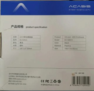 ACASIS EC-5351C Caja Disco Duro 3.5