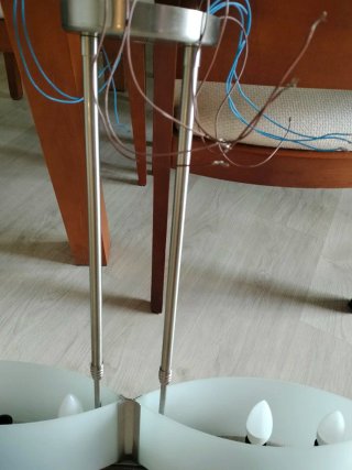 Lámpara salón extensible en altura. 90cm largo
