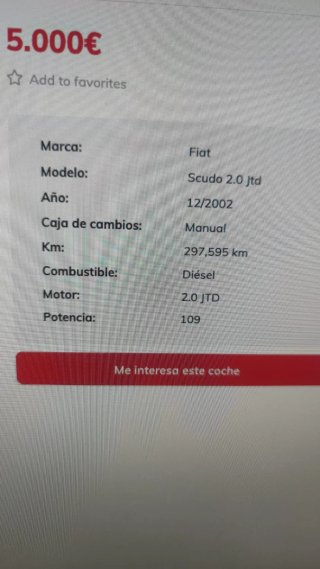 FIAT Scudo 2002