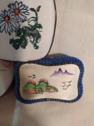 4 Cajitas Chinas Bordadas a Mano