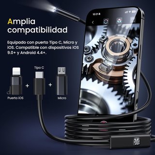 SIN ABRIR Cámara Endoscópica 5 Metros